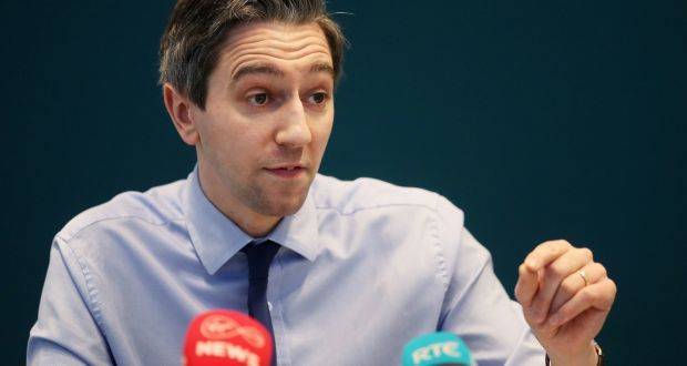 Minister for Health Simon Harris during a press conference at the Department of Health in Dublin. Photograph: Brian Lawless/PA Wire.